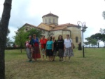 in front of the Hagia Sofia in Trabzon